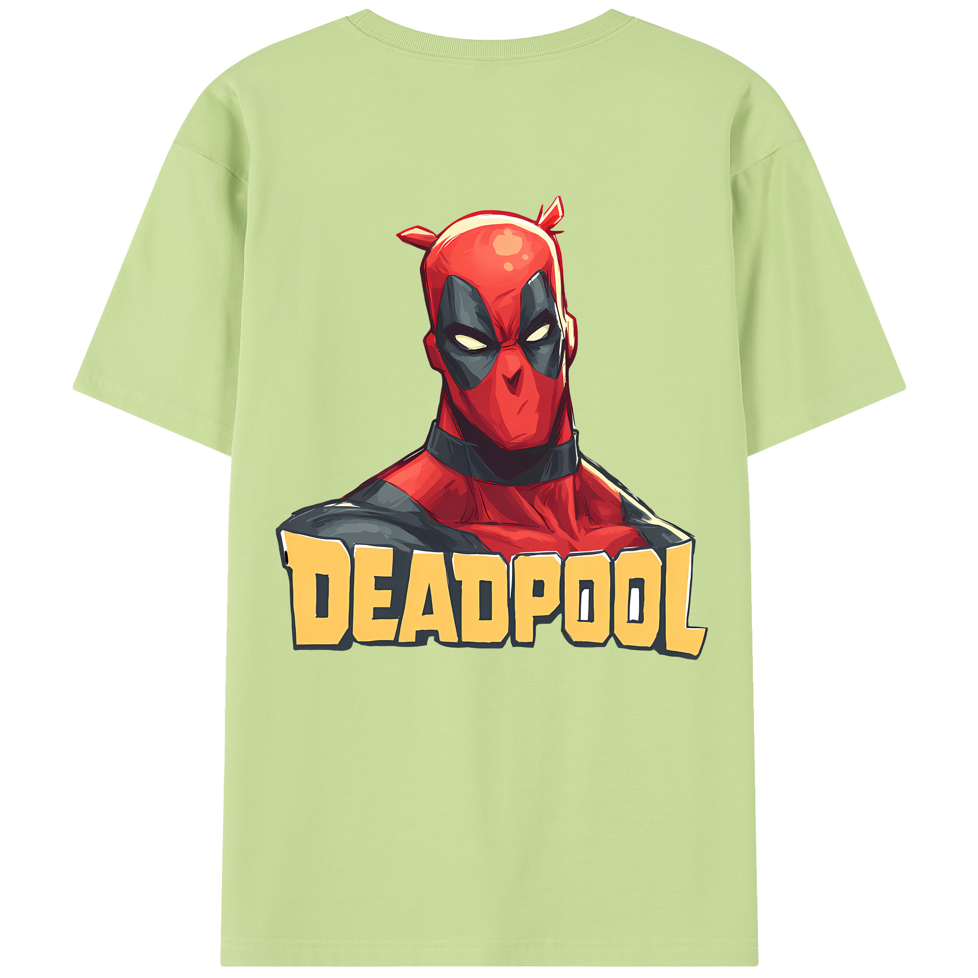 （画像用） Deadpool デッドプール 綿100％半袖Tシャツ（背面プリント）